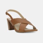 Hush Puppies Tan Heel Sandals For Women-4 - Image 2