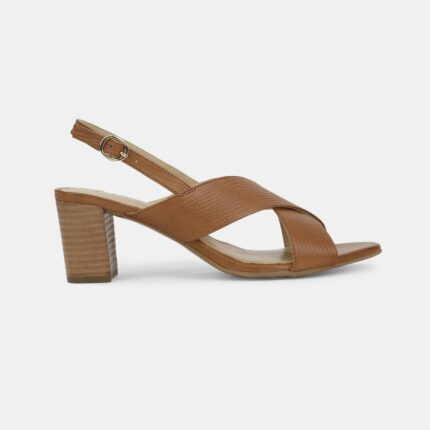 Hush Puppies Tan Heel Sandals For Women-2
